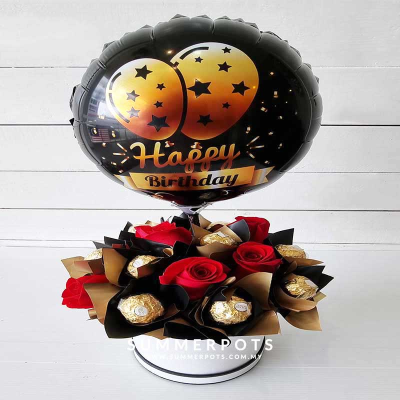 Hot Air Balloon Chocolate Box 4 - Florist in KL