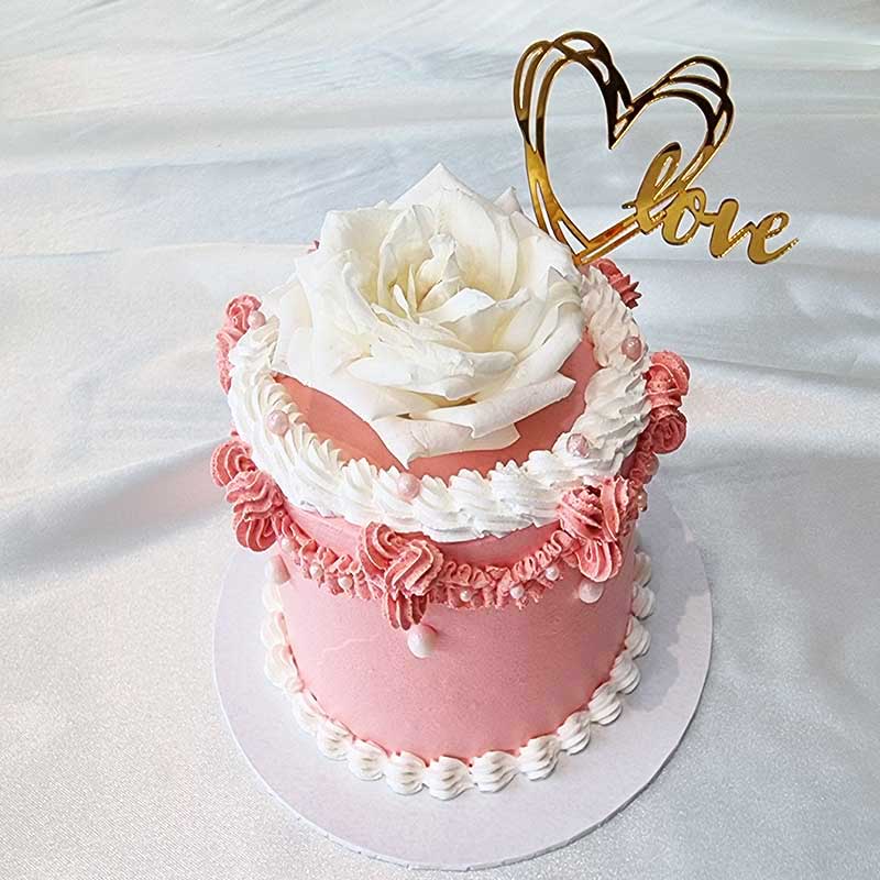 Elegant Simplicity Minimalistic Cake -