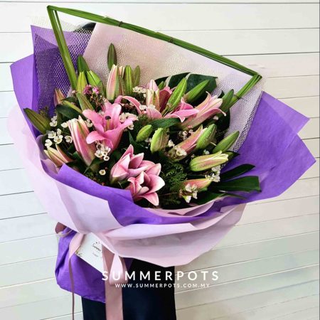 Stargazer Lily Bouquet 277